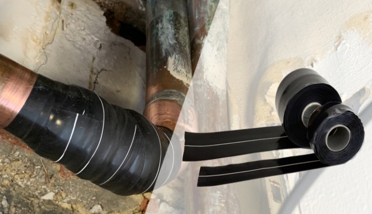 Fix A Hole In Plastic Water Pipe with Silicone Tape