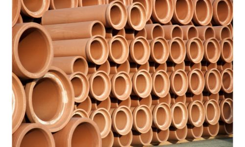 Vitrified clay pipes